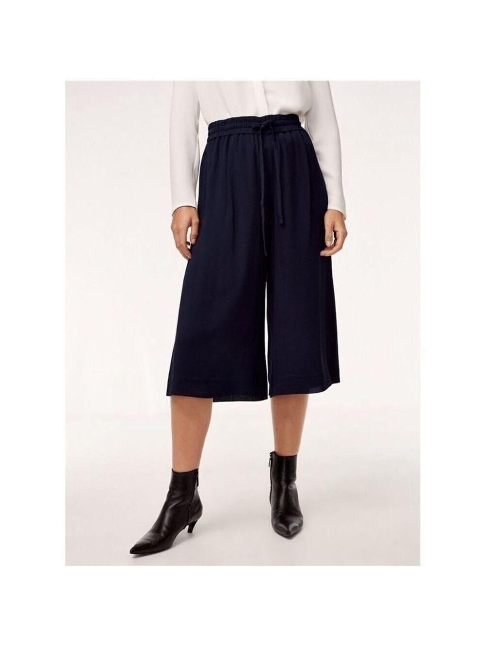 Babaton luiz Culotte Pants Black Size XS Aritzia